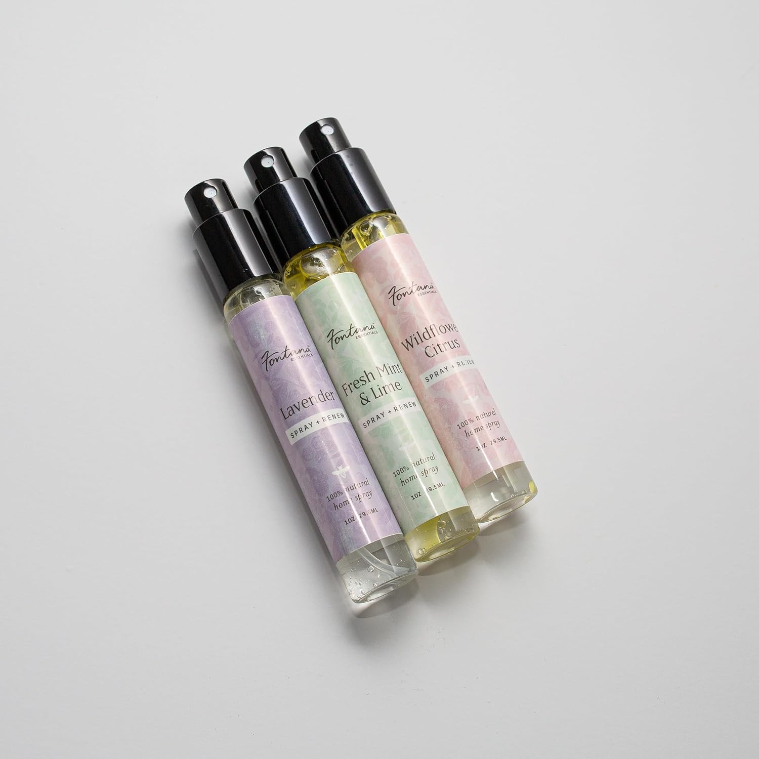 Fontana Candle Co – Ambientador de ambiente con infusión de aceites esenciales, lavanda, menta fresca y lima, cítricos de flores silvestres,