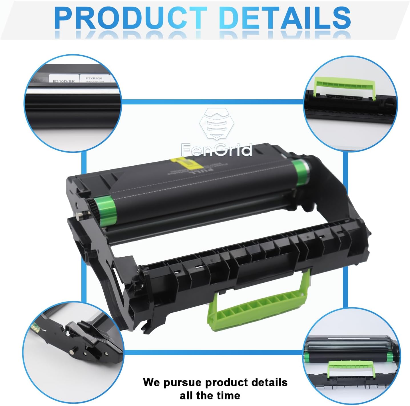 B310 Unidad de tambor de imagen negra de alto rendimiento 013R00690 Reemplazo para impresora Xerox B305 B310 B315 (paquete de 1)
