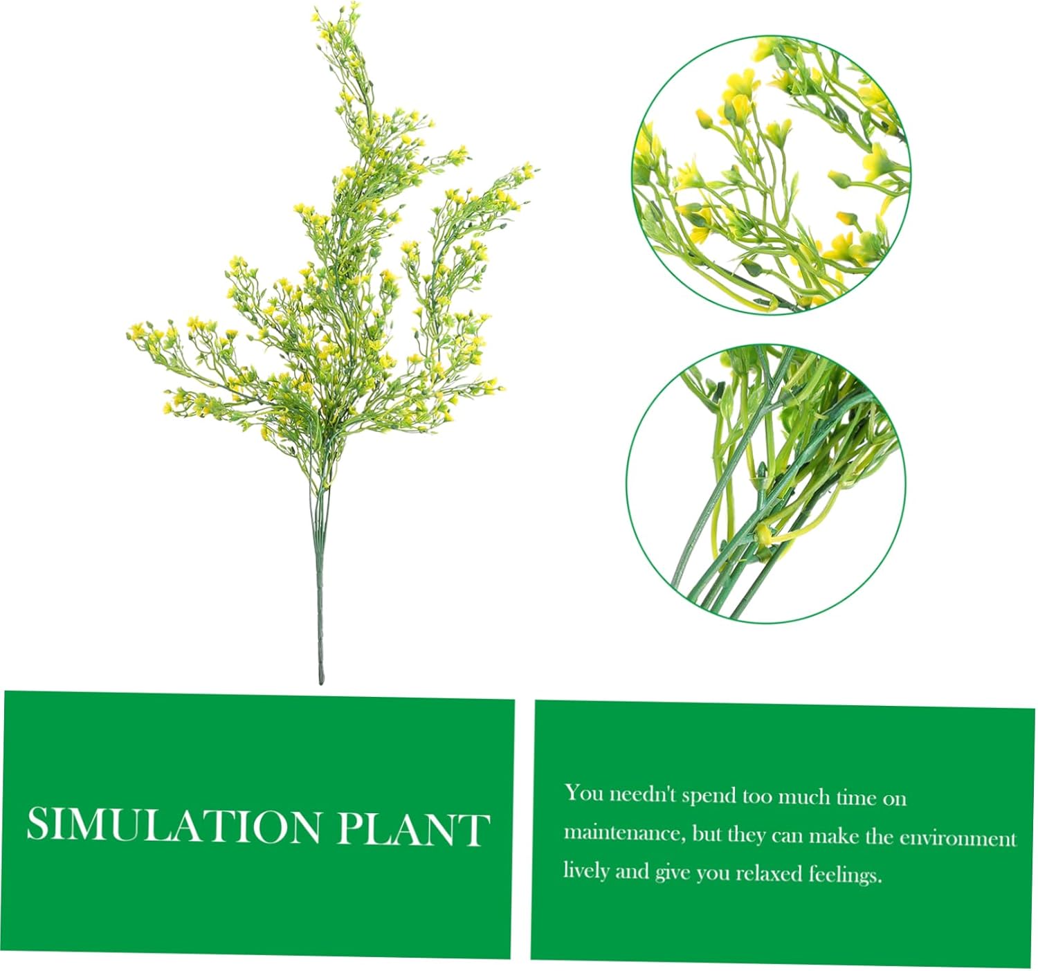 RUNROTOO 2 piezas de plantas artificiales para colgar en la pared, flores artificiales, tallos de vid de simulación, vegetación artificial, planta