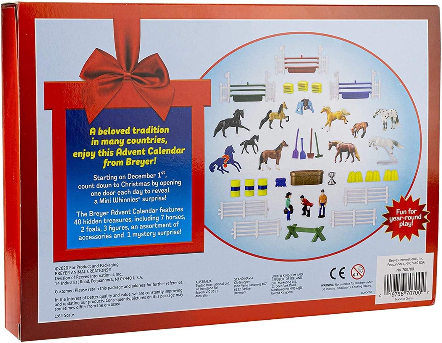 Colección festiva de caballos Breyer 2021  Calendario navideño de Adviento  Modelo #700700