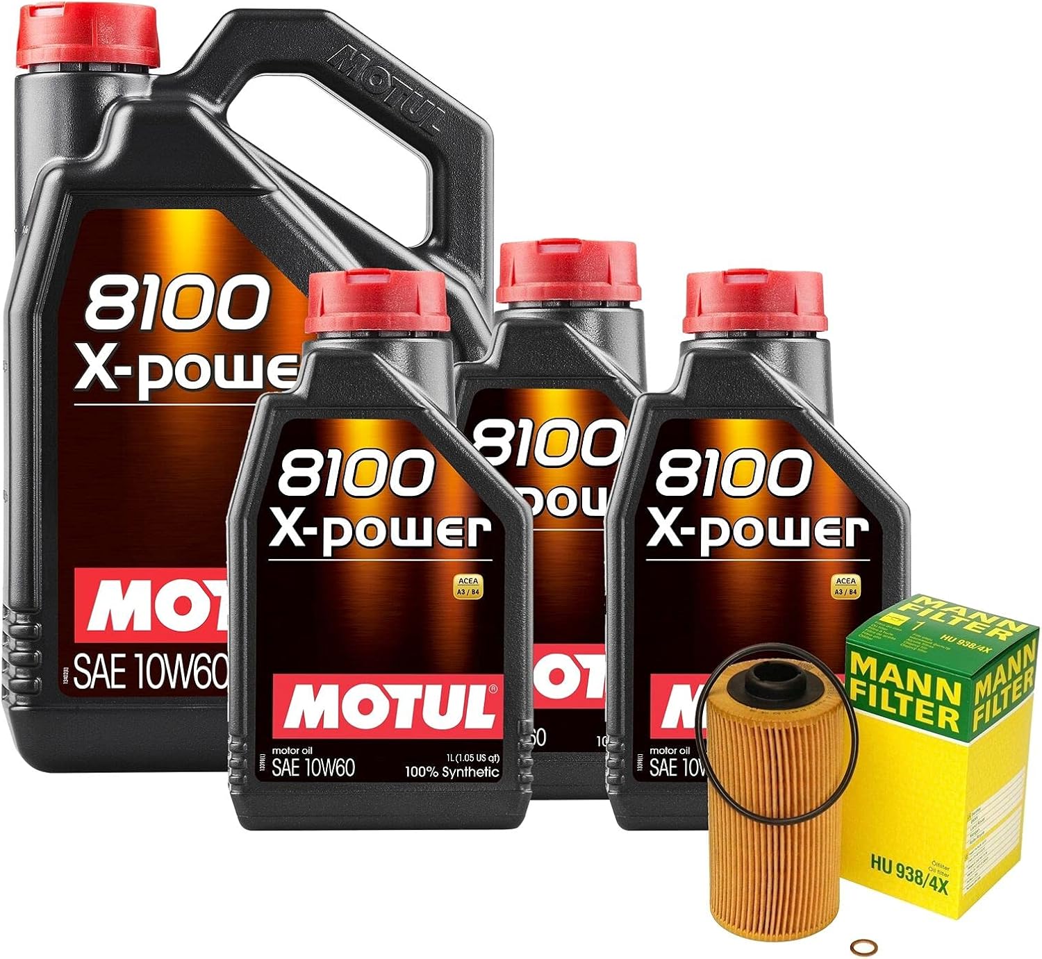 8L 8100 X-POWER 10W60 Filtro Motor Motor Kit de cambio de aceite E52 Z8 4.8L
