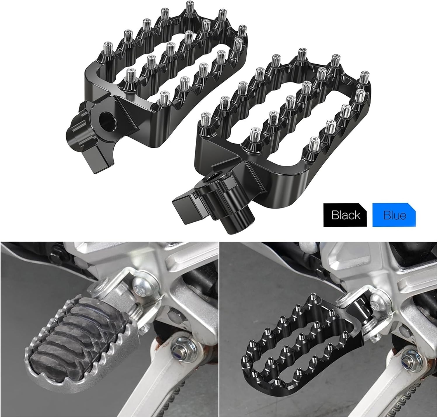 Compatible con Tenere 700 XTZ 700 XTZ700 2019-2023 Reposapiés forjado para motocicleta Tenere 700 Pedal Tenere 700 (Talla azul)