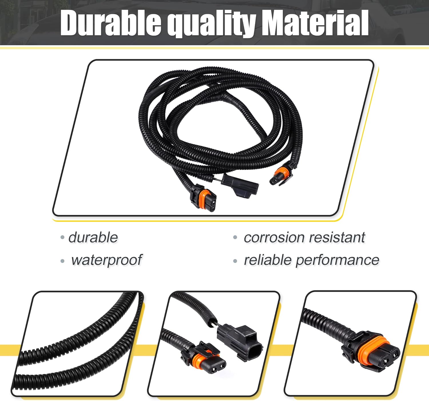 X AUTOHAUX Kit de arnés de cableado de luz antiniebla 56045501AC para Dodge para Ram 1500 2500 3500 4500 5500 camión 2002-2008 lado izquierdo derecho