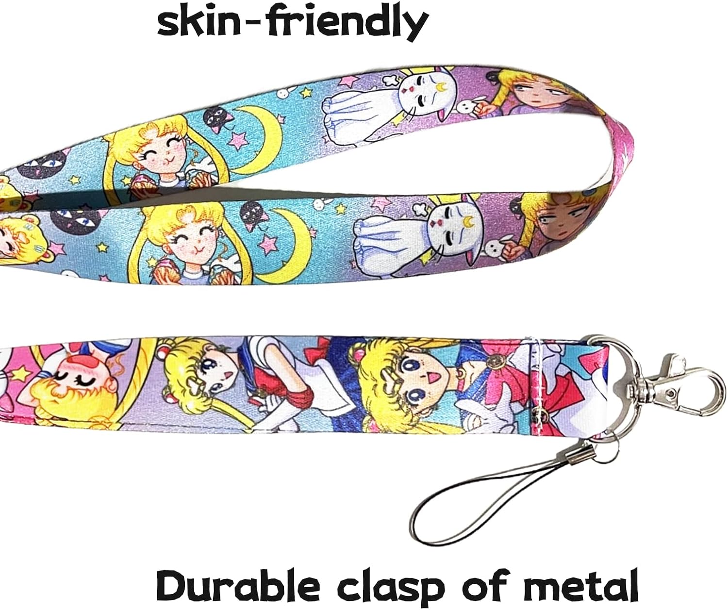 Portatarjetas de identificación con cordón para llaves, llavero de dibujos animados para niñas, anime, lindo protector para profesores, estudiantes,