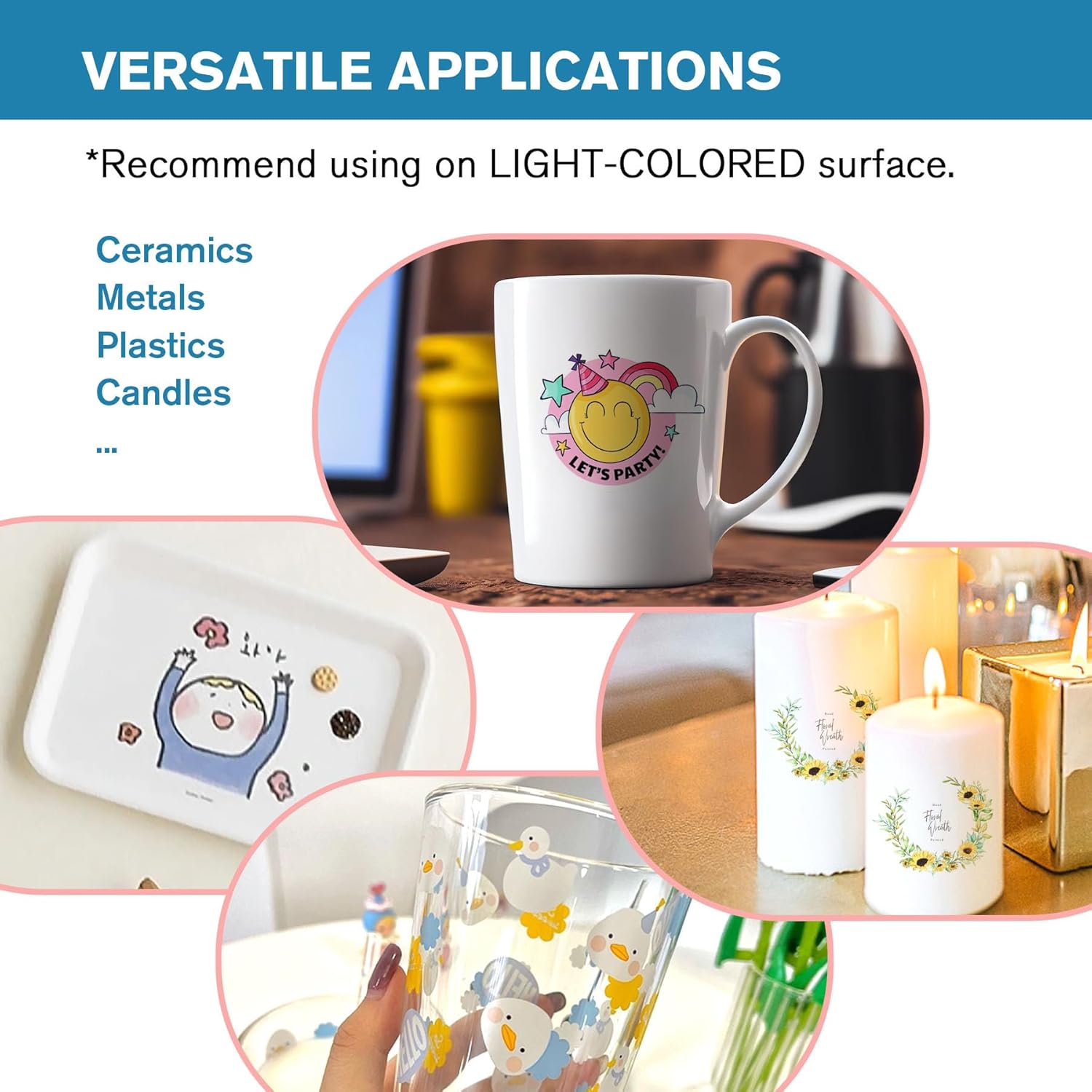 Koala – Papel adhesivo transparente para tobogán acuático sin pulverización, 20 hojas y blanco sin pulverización, para impresora de inyección de