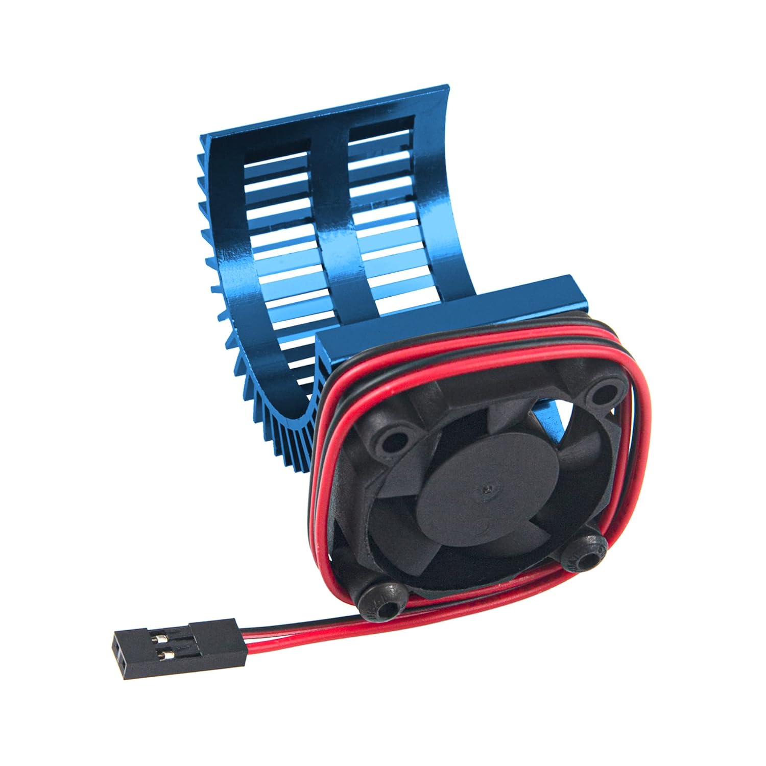 Vgoohobby Disipador de calor de motor RC 540 545 550 sin escobillas cepillado con ventilador de enfriamiento de 5-6 V compatible con Traxxas HSP HPI