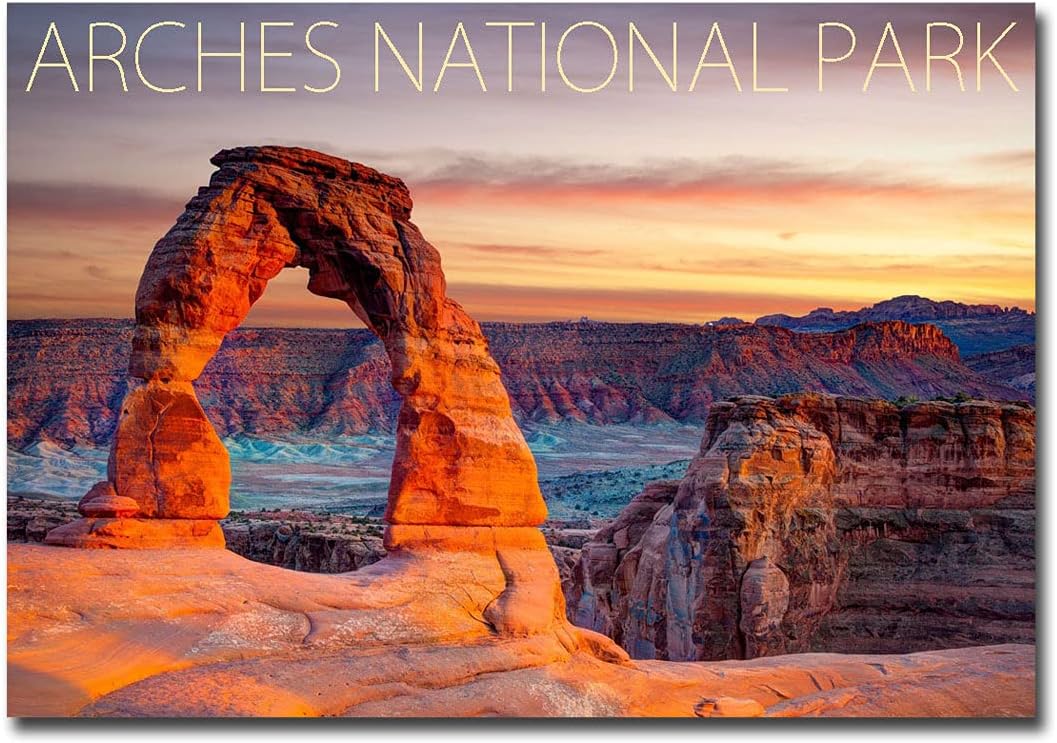 Imán para nevera con diseño de arco en arco nacional Arches, tamaño 2.5″ x 3.5″
