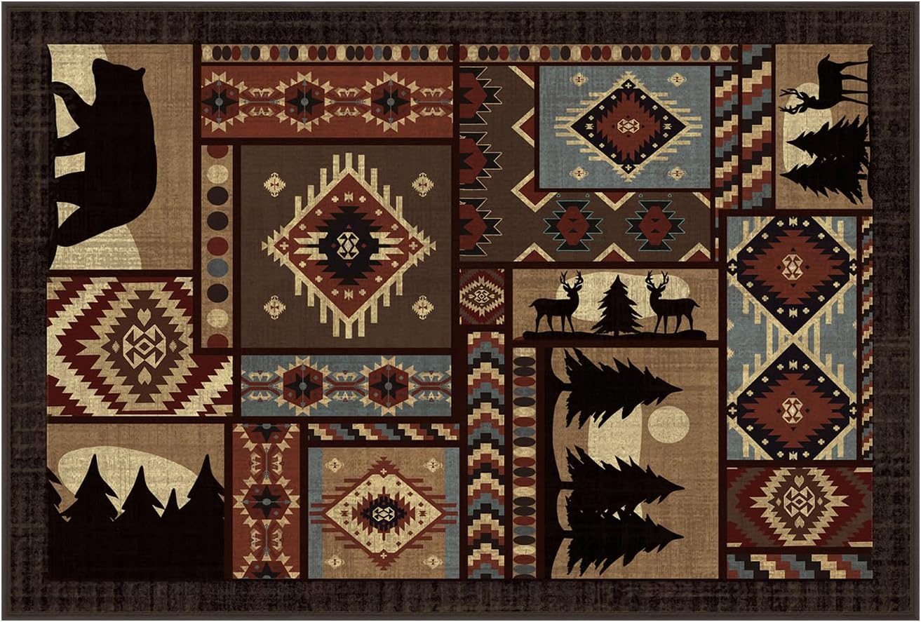 BeiZanWan Alfombra de entrada, tapete para puerta de interior, parte trasera de goma antideslizante, alfombra marroquí, alfombra bohemia de bajo