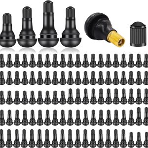 105 vástagos de válvula de neumático TR412, TR413, TR414, TR415 de goma negra para reemplazo de agujeros de llanta sin cámara en neumáticos estándar 105 vástagos de válvula de neumático TR412, TR413, TR414, TR415 de goma negra para reemplazo de agujeros de llanta sin cámara en neumáticos estándar