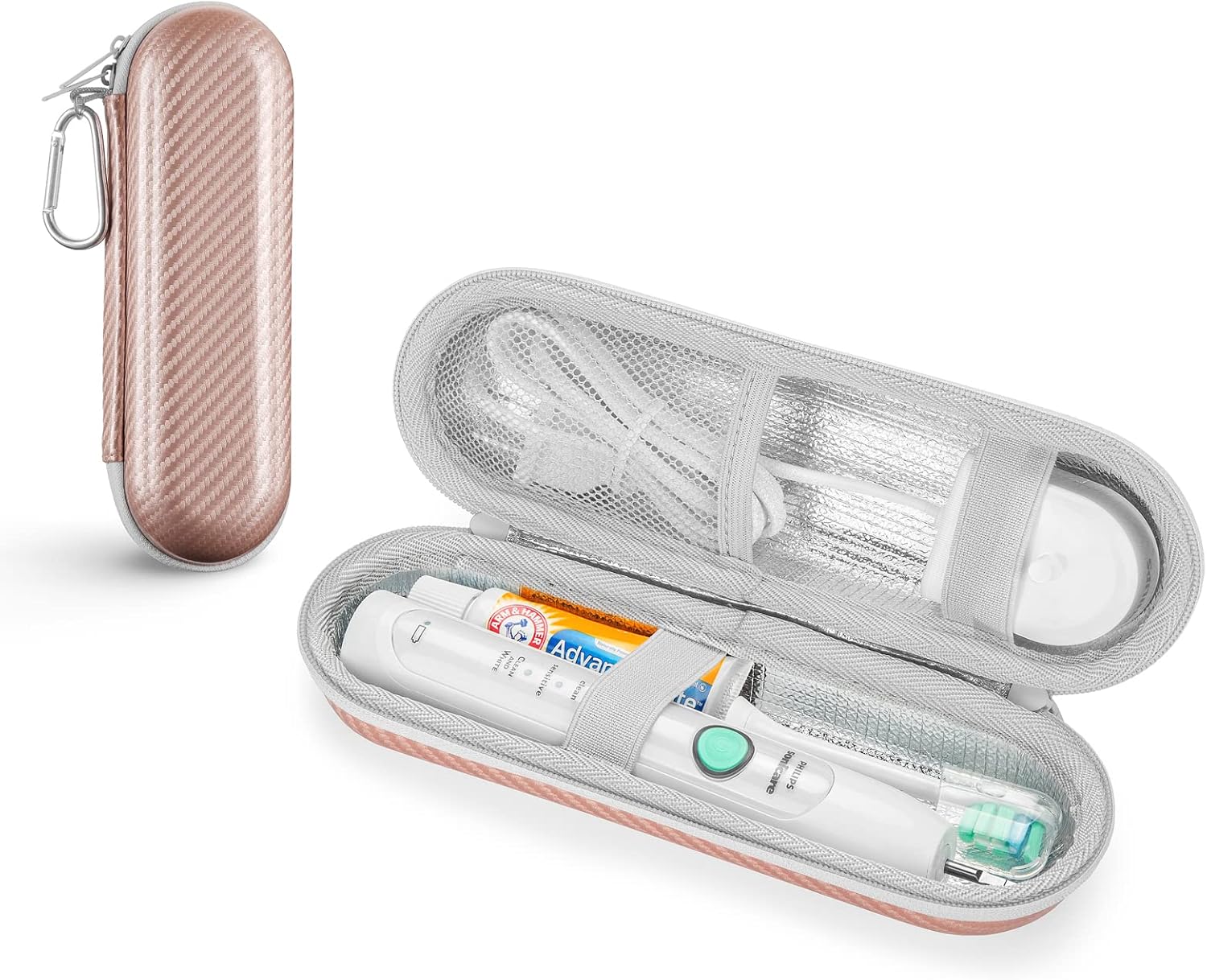 Yinke Funda de viaje para Oral-BOral-B Pro 1000 1500 5000 7000 6000 9600 SmartseriesPhilips Sonicare ProtectiveCleaniO Series cepillo de dientes
