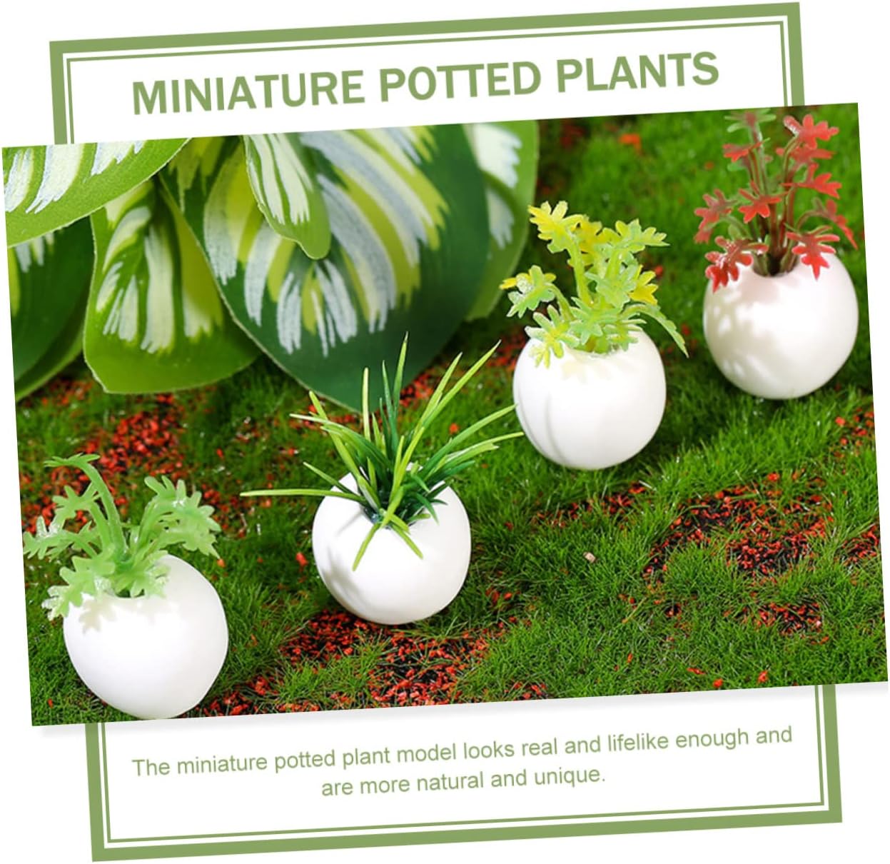 NOLITOY 12 piezas de mini plantas en maceta, accesorios para casa de muñecas en miniatura, planta bonsái en miniatura, maceta pequeña modelo bonsái,