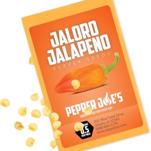 Pepper Joe’s Jaloro Semillas de pimiento jalapeño Paquete de más de 10 semillas de pimiento jalapeño amarillo suave, cultivadas en Estados Unidos, Pepper Joe’s Jaloro Semillas de pimiento jalapeño Paquete de más de 10 semillas de pimiento jalapeño amarillo suave, cultivadas en Estados Unidos,
