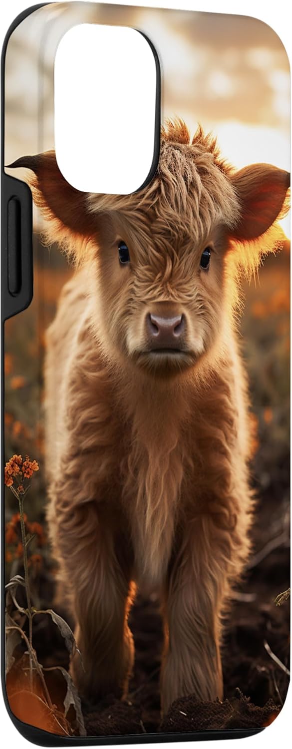 Funda para iPhone 13 Highland Cow