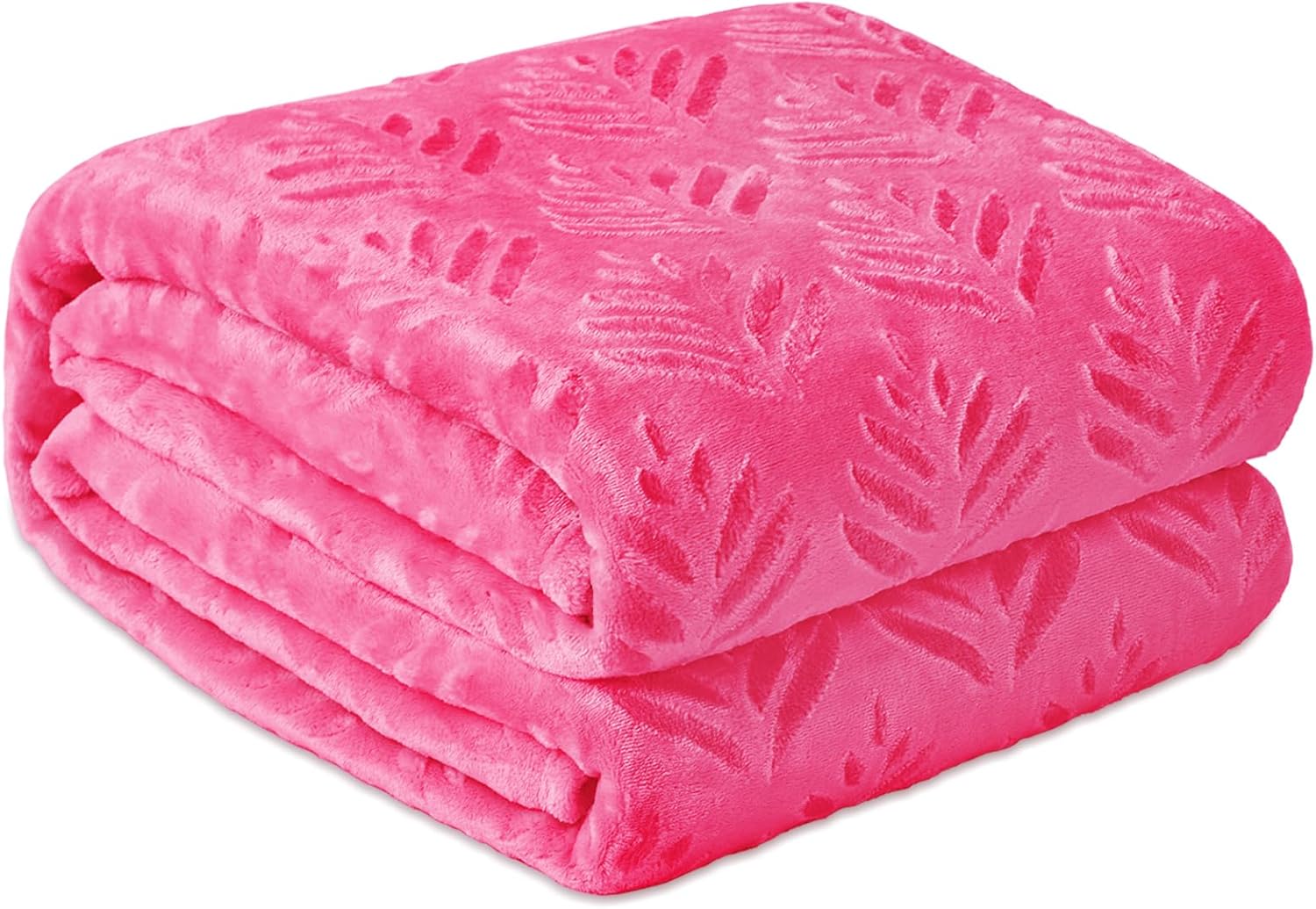 Exclusivo Mezcla Manta de vellón de tamaño Queen para cama, mantas súper suaves y acogedoras para uso durante todas las estaciones, patrón de hojas,