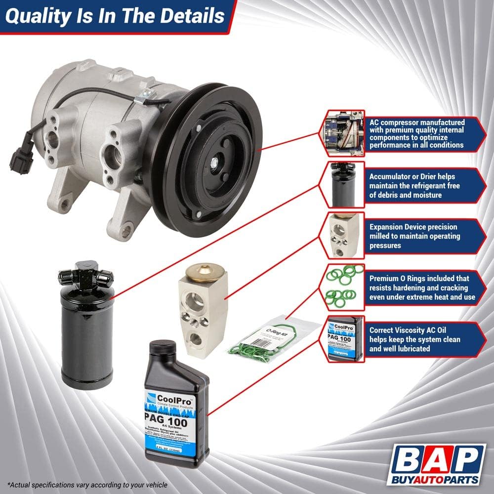 Compresor de CA y kit de AC para Dodge Ram Cummins 6.7L Diesel 2008 2009 – BuyAutoParts 60-82229RK Nuevo