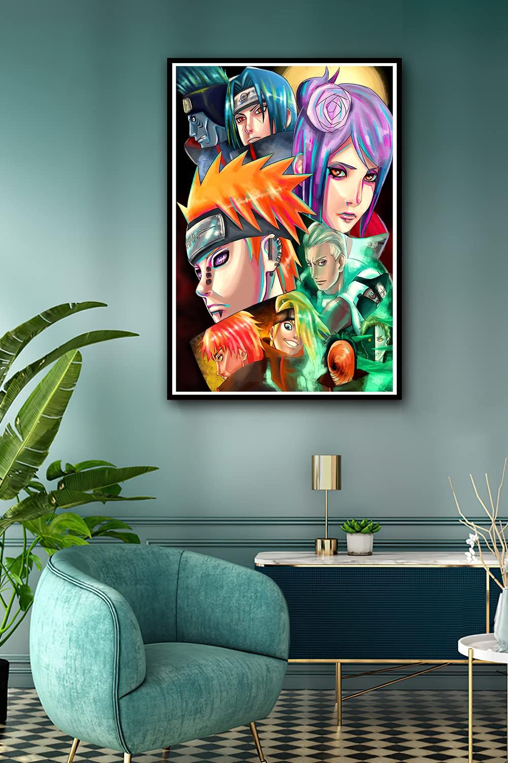 MinHua Akatsuki – Póster de organización de anime japonés, arte de pared para sala de estar, dormitorio, decoración de pared, carteles
