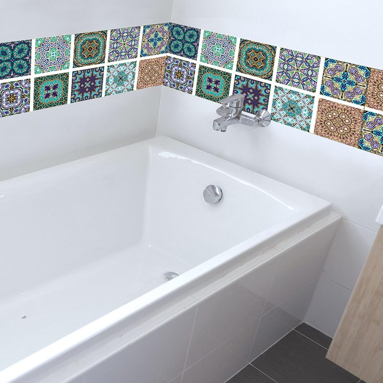 10 hojas de azulejos autoadhesivos para salpicaduras de cocina, despegar y pegar, ladrillos de cocina, azulejos de pared 3D autoadhesivos para