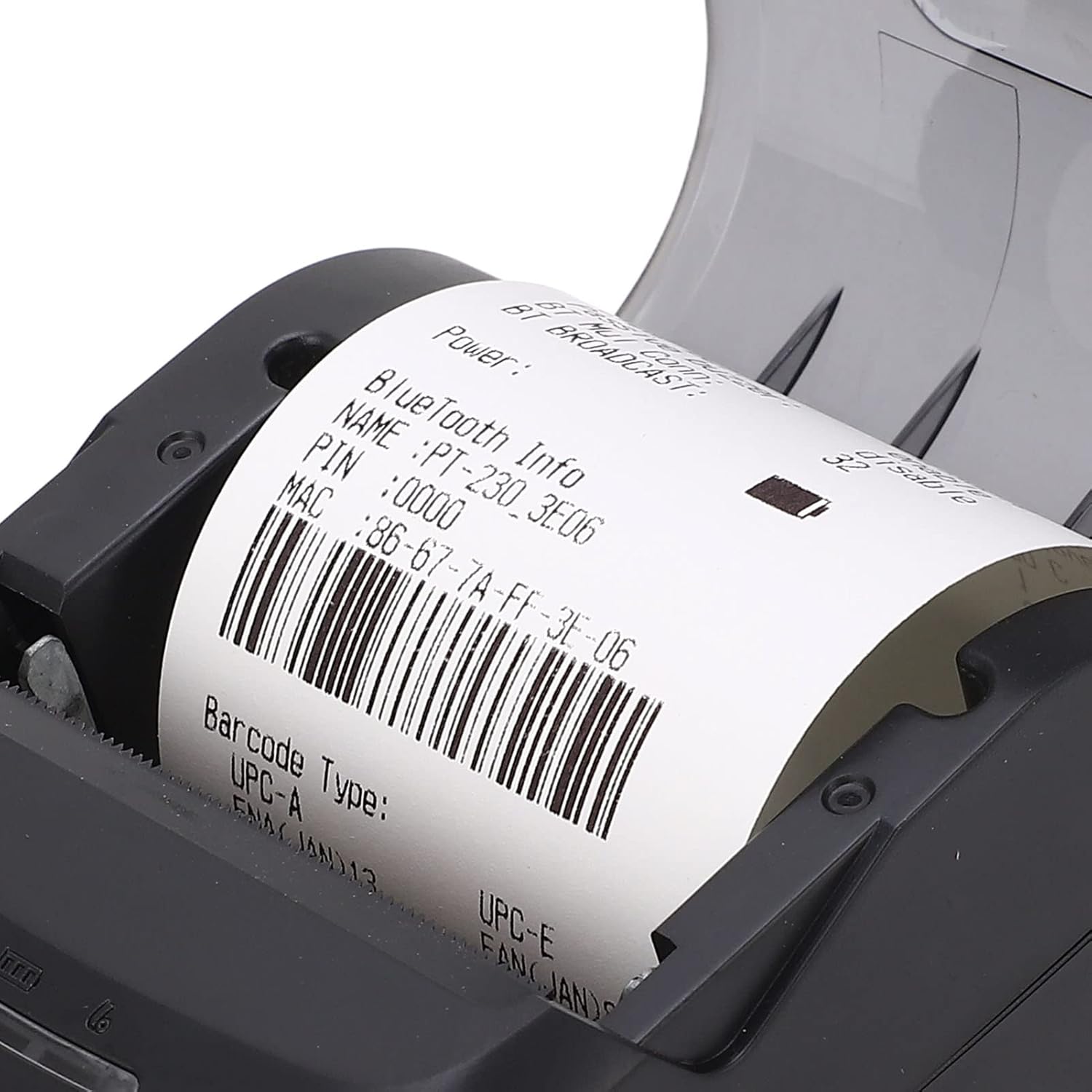 Mini impresora térmica de etiquetas de 1.890 in portátil inalámbrico recibo billete billete POS máquina de impresión negro