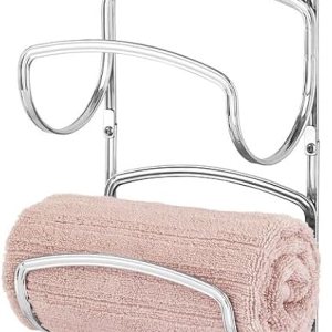mDesign Toallero moderno y decorativo de seis niveles para baño, soporte y organizador, para montar en la pared, para almacenamiento de toallas de mDesign Toallero moderno y decorativo de seis niveles para baño, soporte y organizador, para montar en la pared, para almacenamiento de toallas de