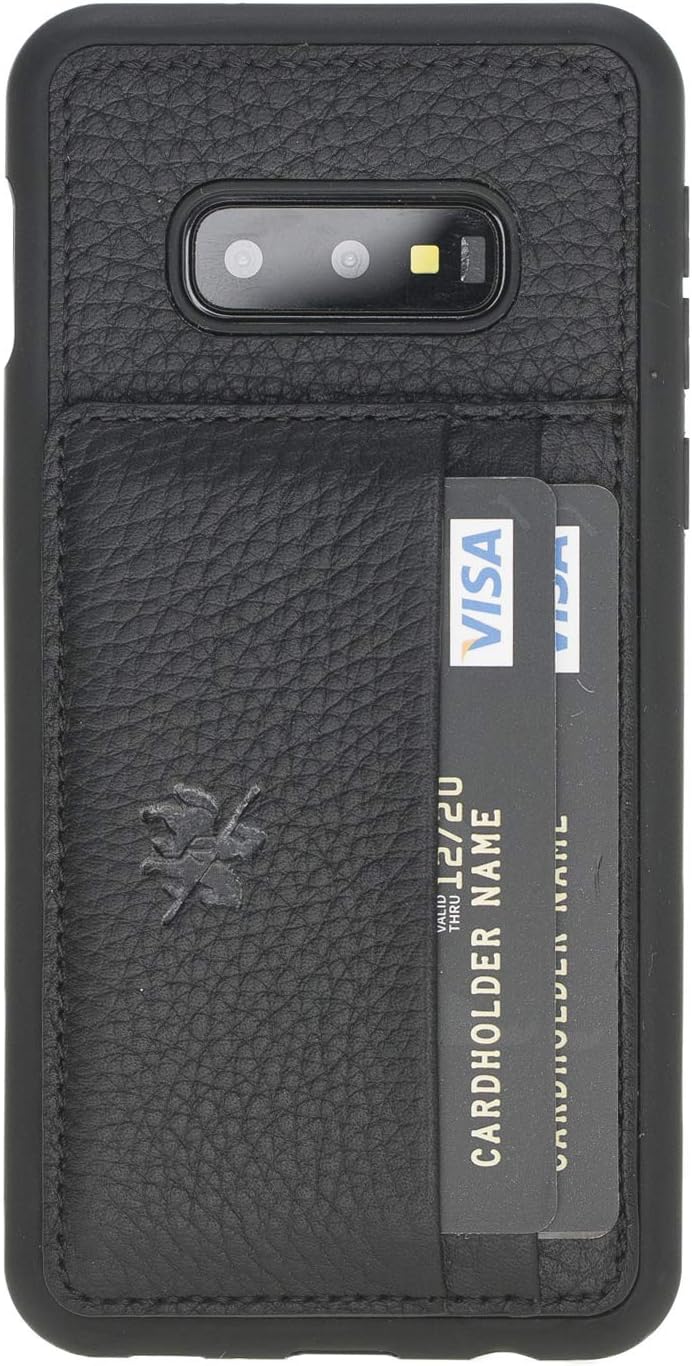Venito Pisa – Funda de piel con soporte para Samsung Galaxy S10e, color negro