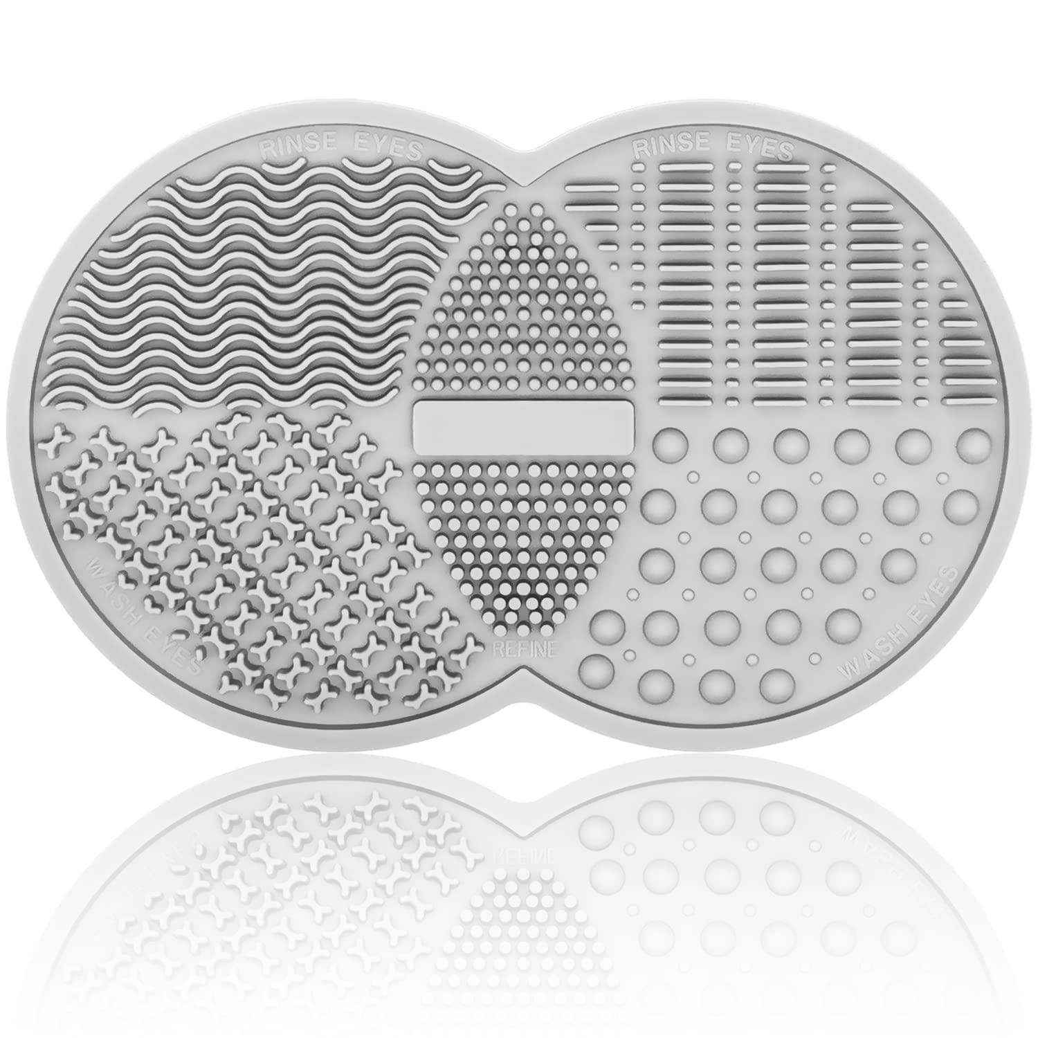 Tapete de limpieza de brochas de maquillaje, cepillo de limpieza de maquillaje de silicona, herramienta de lavado portátil, limpiador de brochas