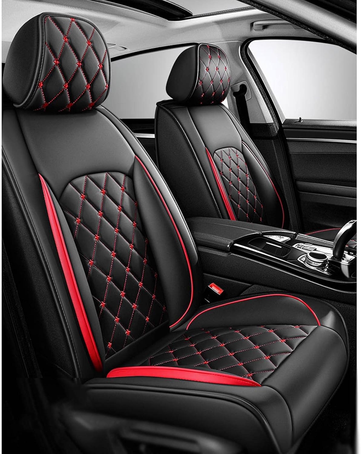 Funda impermeable para asiento de automóvil compatible con Mazda Mazda2, Mazda3, Mazda5, Mazda6, piel sintética, cubierta personalizada de 5