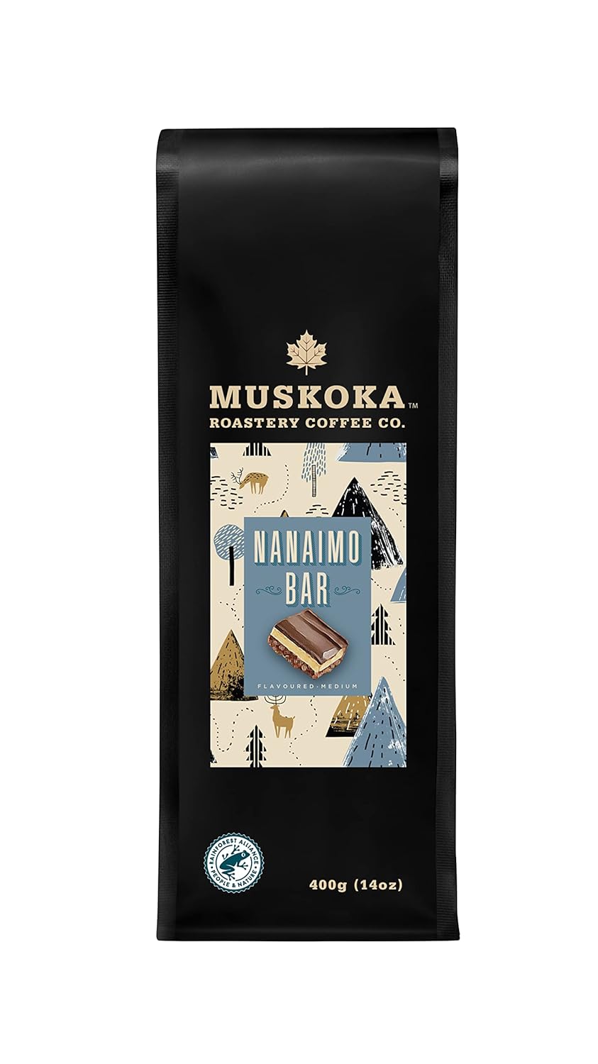 Muskoka – Café tostador, barra Nanaimo, tostado medio, café molido, 14.11 oz
