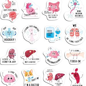 16 piezas de divertidos imanes de enfermería para nevera, juegos de palabras magnéticas, con temática médica, divertidos imanes para enfermera, 16 piezas de divertidos imanes de enfermería para nevera, juegos de palabras magnéticas, con temática médica, divertidos imanes para enfermera,