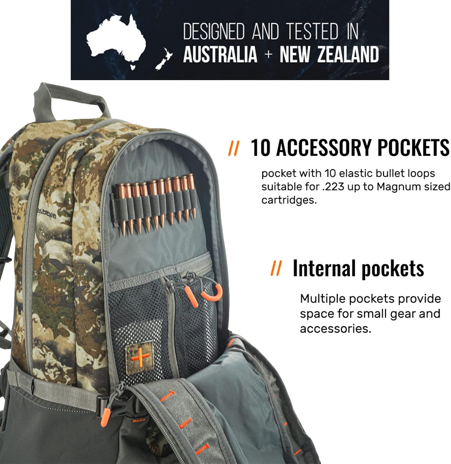 SPIKA Mochila de caza de camuflaje y verde, bolsas militares tácticas, mochila impermeable para cinturón extraíble de cadera de 25 litros