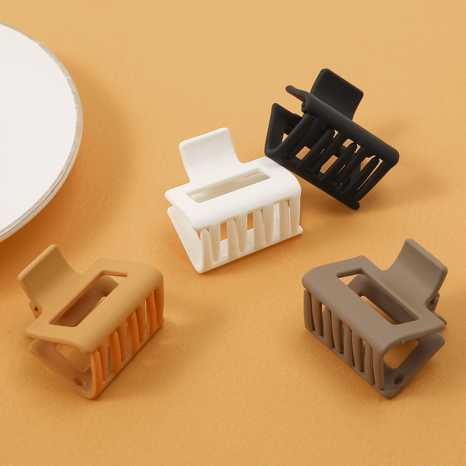 Pinzas para el cabello para mujer, pinzas pequeñas para cabello fino de 1.57 pulgadas, mini pinzas para el cabello antideslizantes medianas pinzas