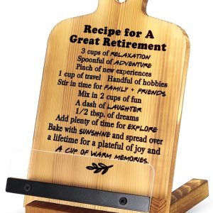 Regalos de jubilación para mujeres, soporte para libros de cocina de jubilación, regalos para compañeras de trabajo, profesoras, enfermeras, jefe, Regalos de jubilación para mujeres, soporte para libros de cocina de jubilación, regalos para compañeras de trabajo, profesoras, enfermeras, jefe,