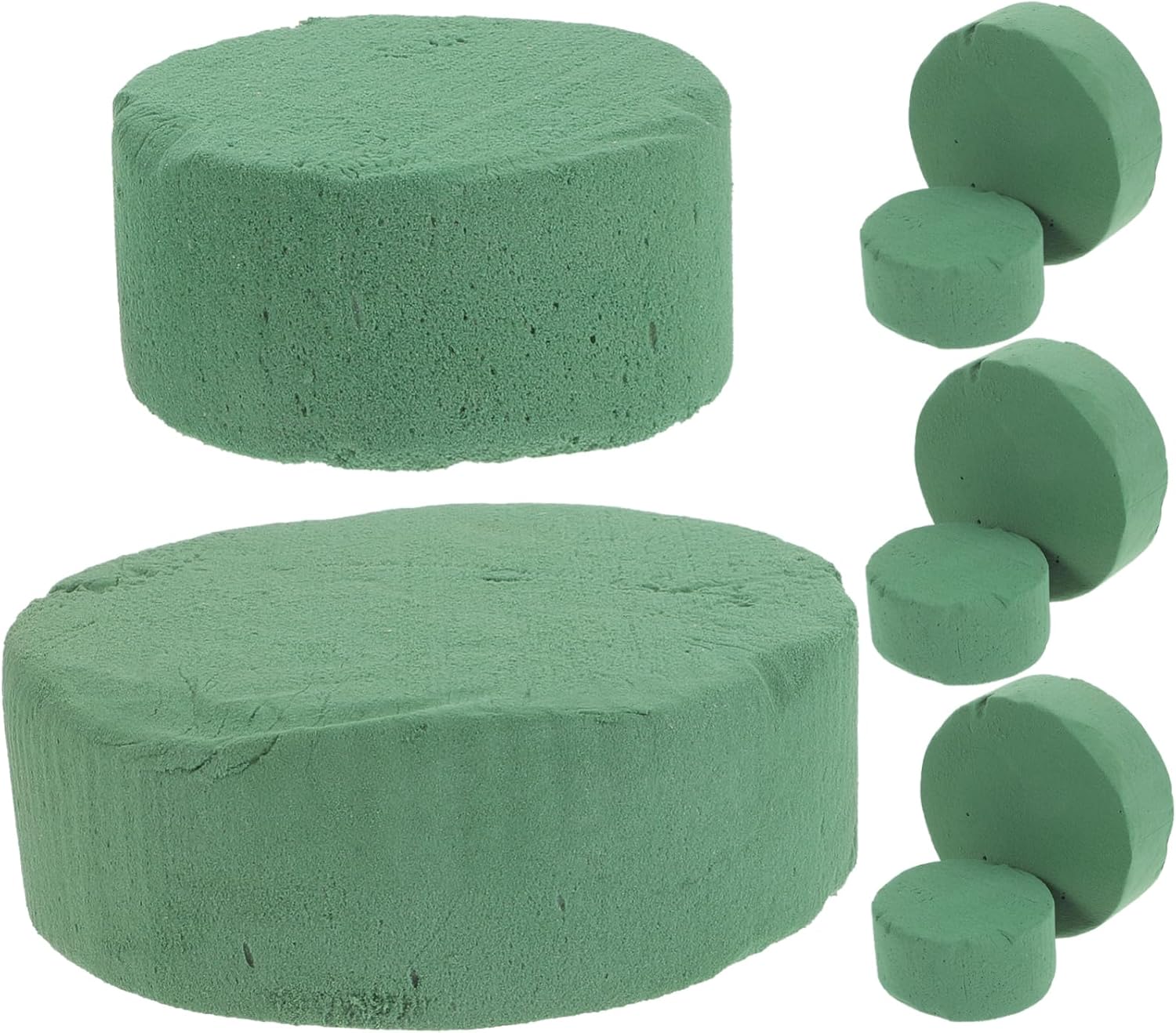 EXCEART Bloques redondos de arcilla floral para arreglos florales, bloque de flores de bricolaje, bloques húmedos, ladrillos florales, espumas