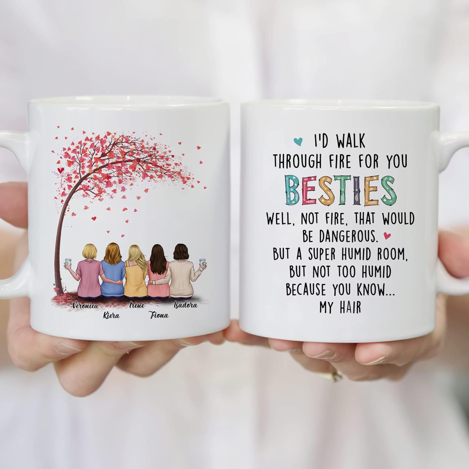 Gossby Taza personalizada para mejor amiga, regalo personalizado para mujeres, amigas con diseños, nombres, cumpleaños, regalo de Navidad para