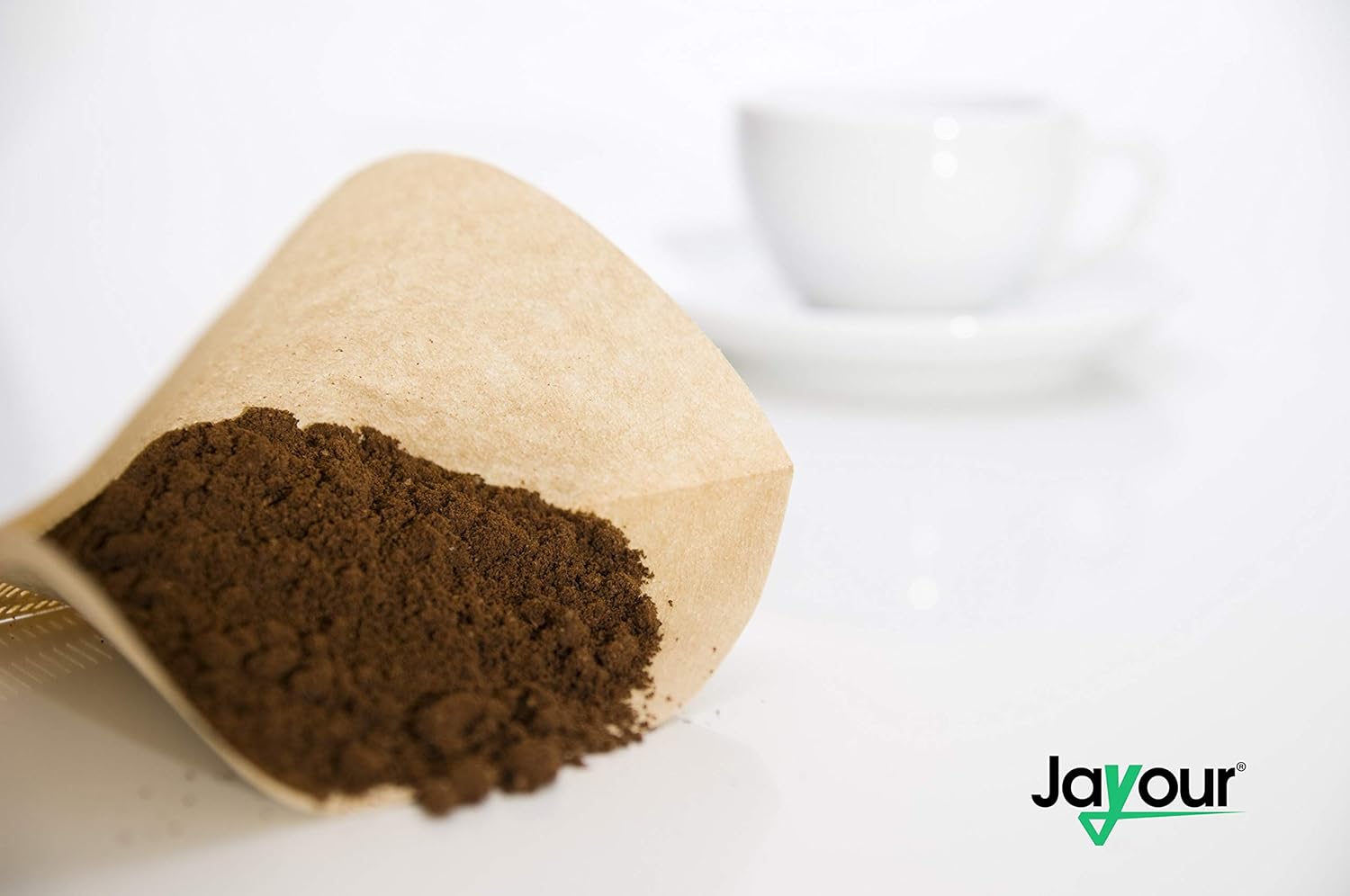 Filtros de café de cono #4  Filtros desechables de pulpa de papel natural de color tostado  110 unidades