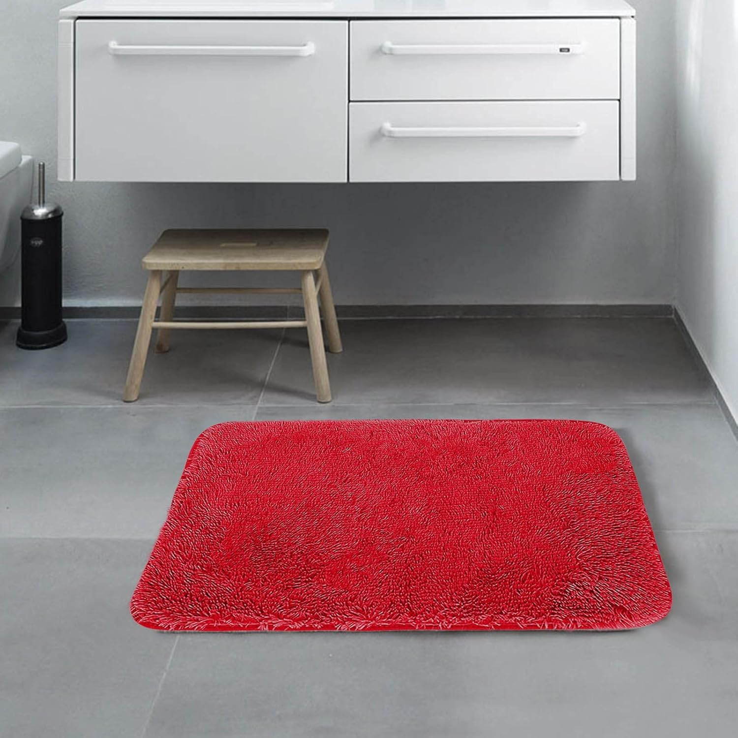 Alfombras de baño de felpa, alfombra roja de cocina, alfombra de bienvenida para sala de día, sala de estar, alfombras para el hogar, productos de
