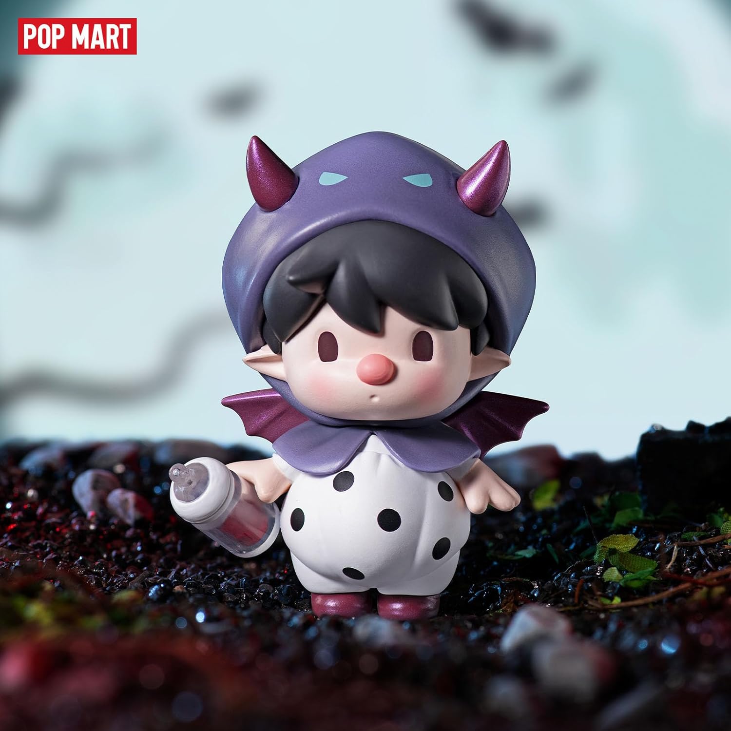 POP MART Figuras de caja ciega de cuentos espeluznantes de Sweet Bean, caja de diseño aleatorio, juguetes para decoración moderna de Halloween para