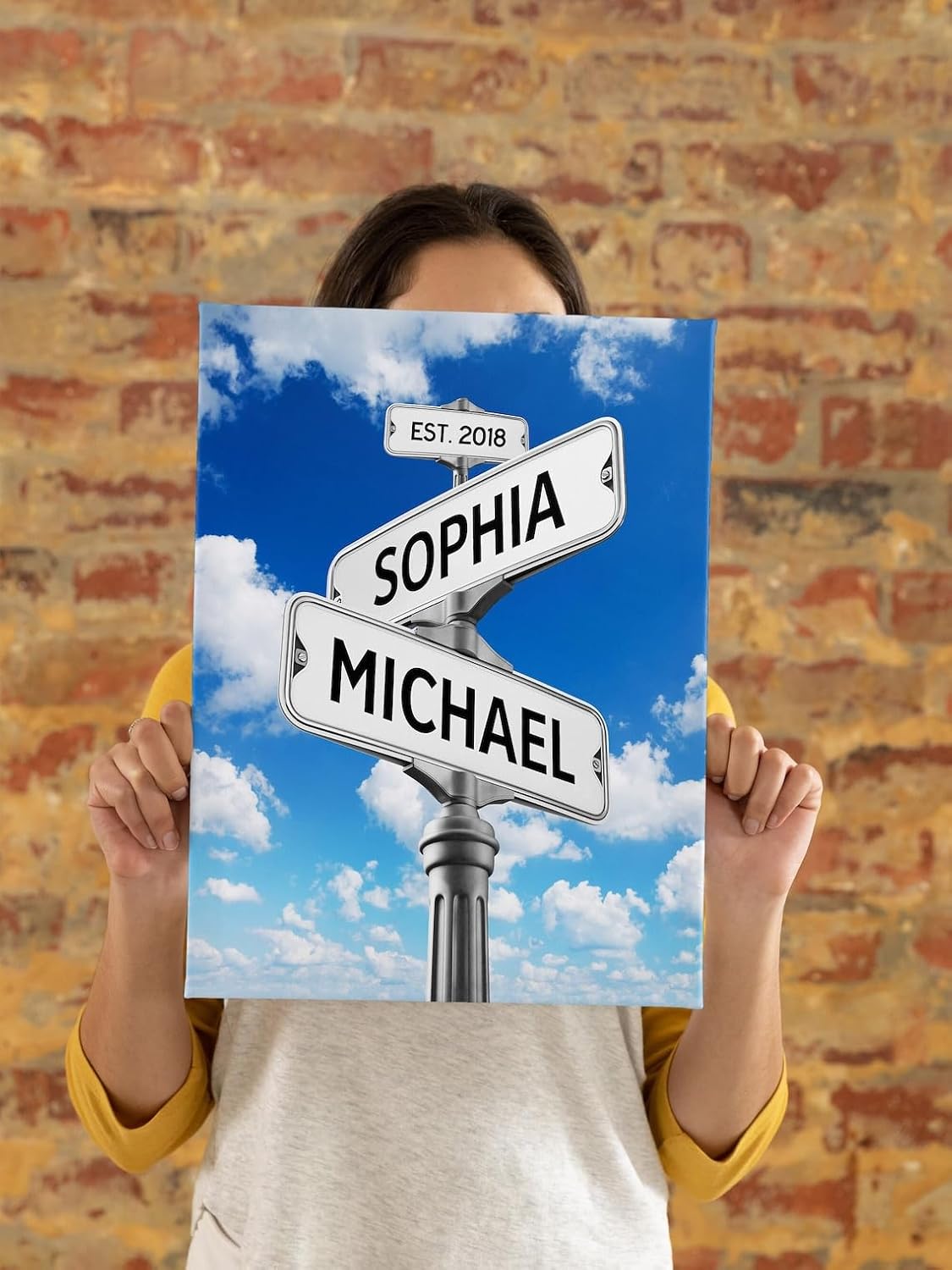Regalos personalizados para pareja para ella, impresión personalizada de letrero de calle, regalo para aniversario, boda, regalo para cumpleaños, el