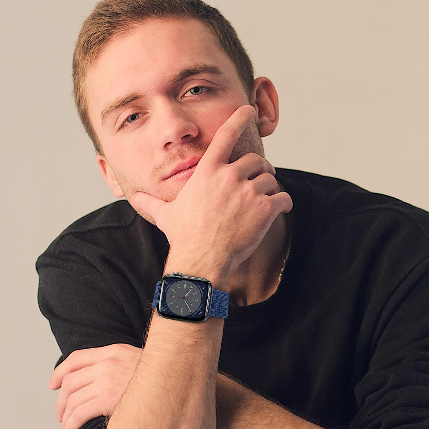 Correas trenzadas Solo Loop, compatibles con Apple Watch Band de 1.496 pulgadas, 1.575 pulgadas, 1.614 pulgadas, 1.654 pulgadas, 1.732 pulgadas,