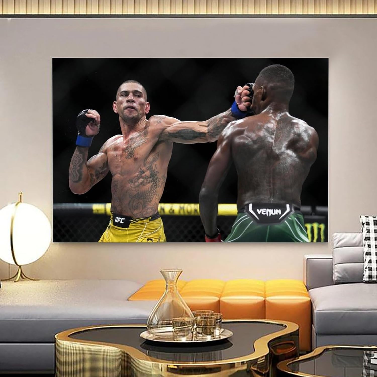 EsEntL Alex Pereira – Póster de estrella luchadora para decoración del hogar, arte de pared, impresión para dormitorio, pinturas decorativas para