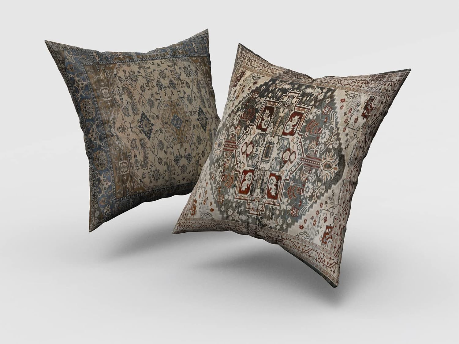 WULIHUA Juego de 2 fundas de almohada decorativas de 24 x 24 pulgadas, de tamaño cuadrado, decoración del hogar, para dormitorio, cama, sofá, 24 x