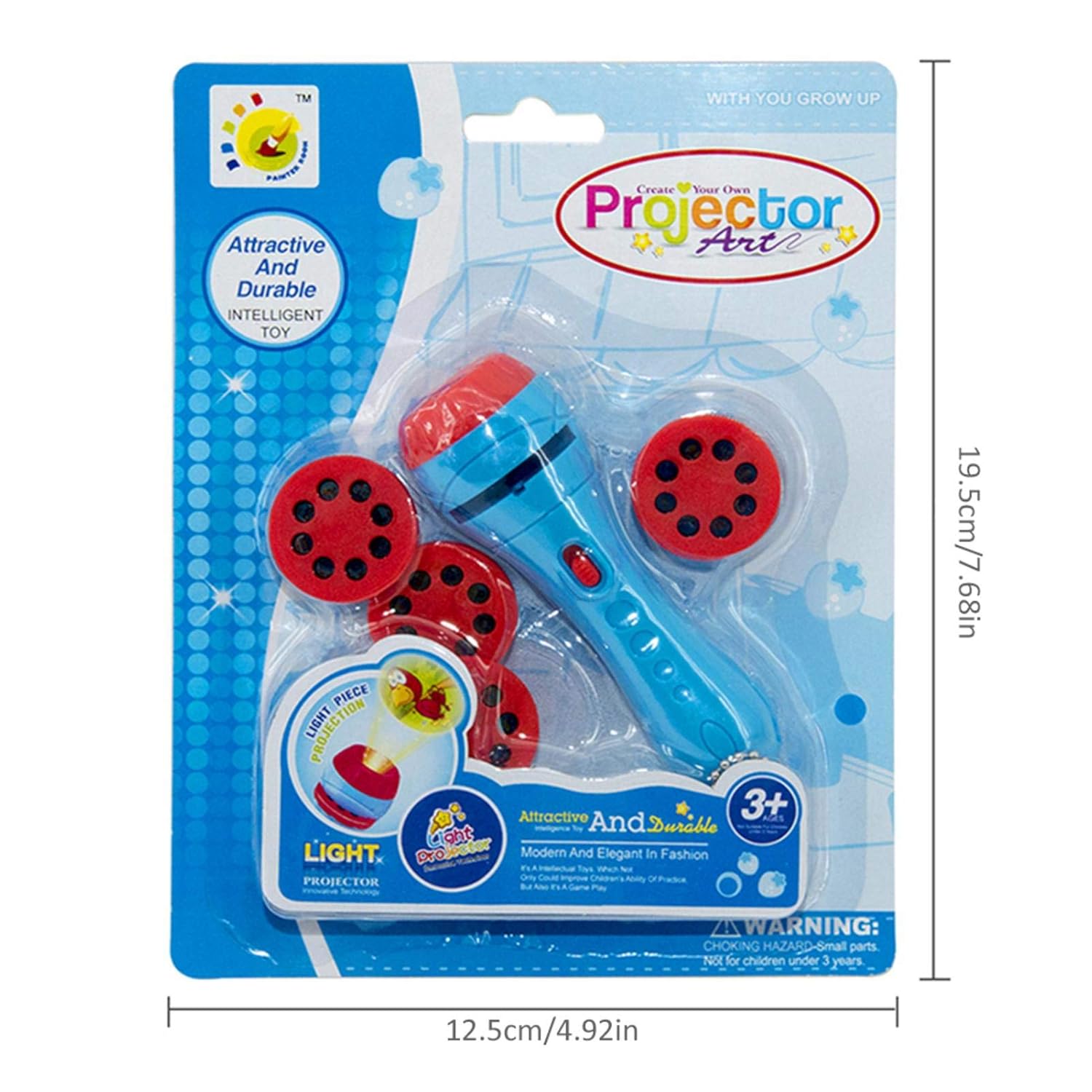 Proyector cognitivo de iluminación Proyector de linterna de diapositivas, equipo de proyector para dormir para bebés, historia, juguete de