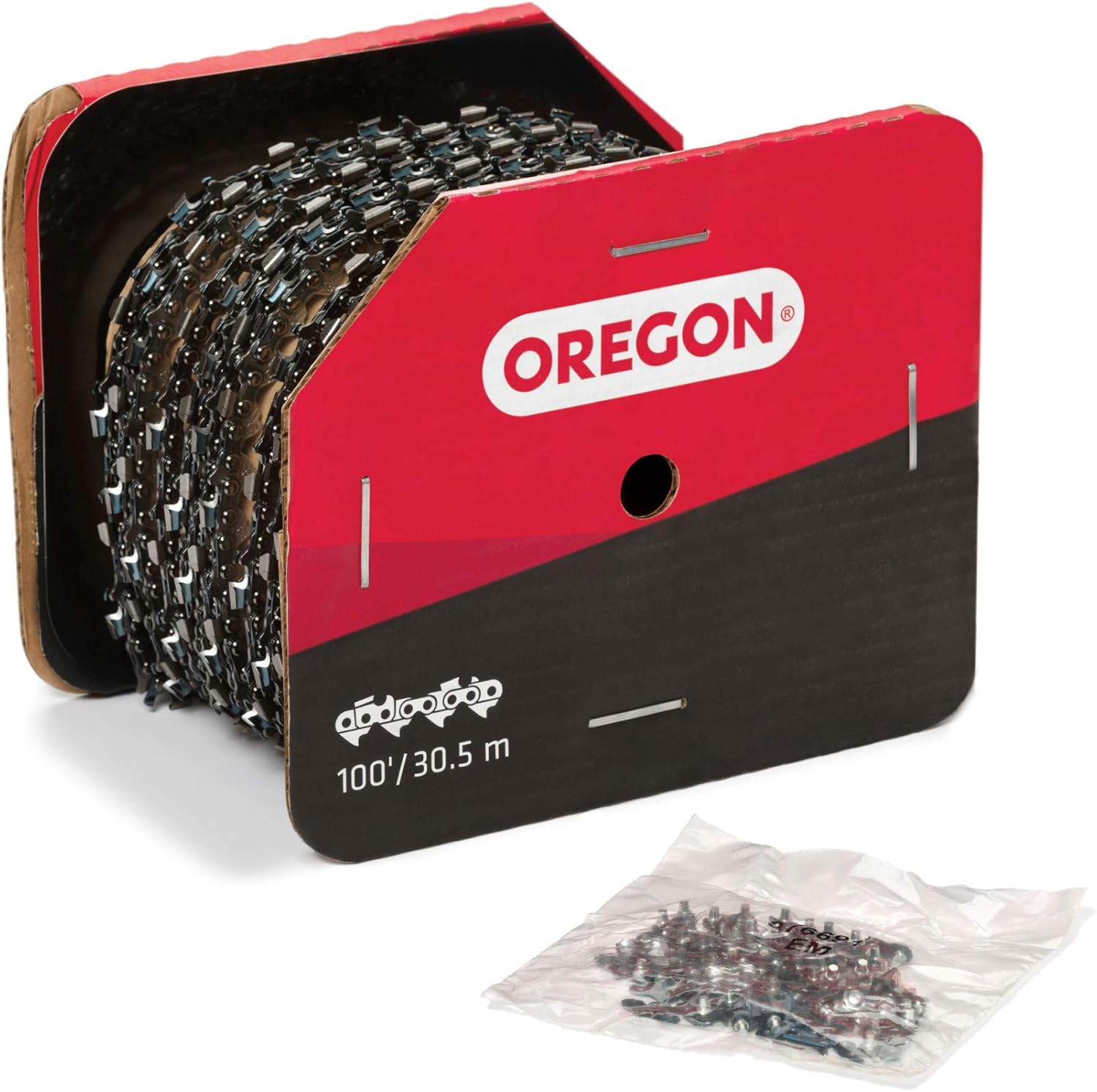 Oregon 72LPX100U – Carrete de cadena de cincel Super 70 de 100 pies, paso de 38 pulgadas, calibre .050 pulgadas