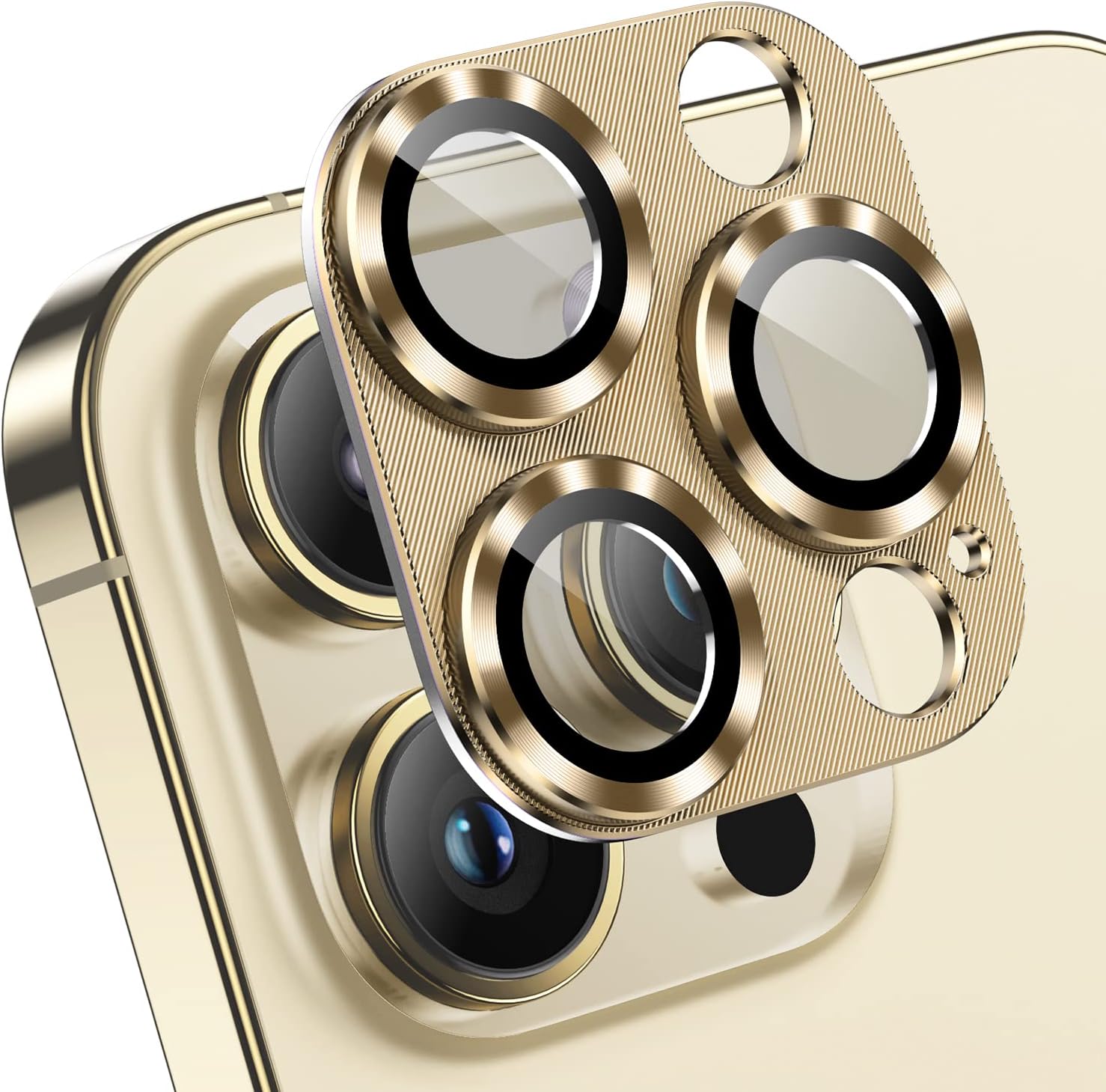 Korecase Paquete de 2 protectores de cámara compatibles con iPhone 14 Pro y iPhone 14 Pro Max, vidrio templado 9H, antiarañazos, polvo, fuerte