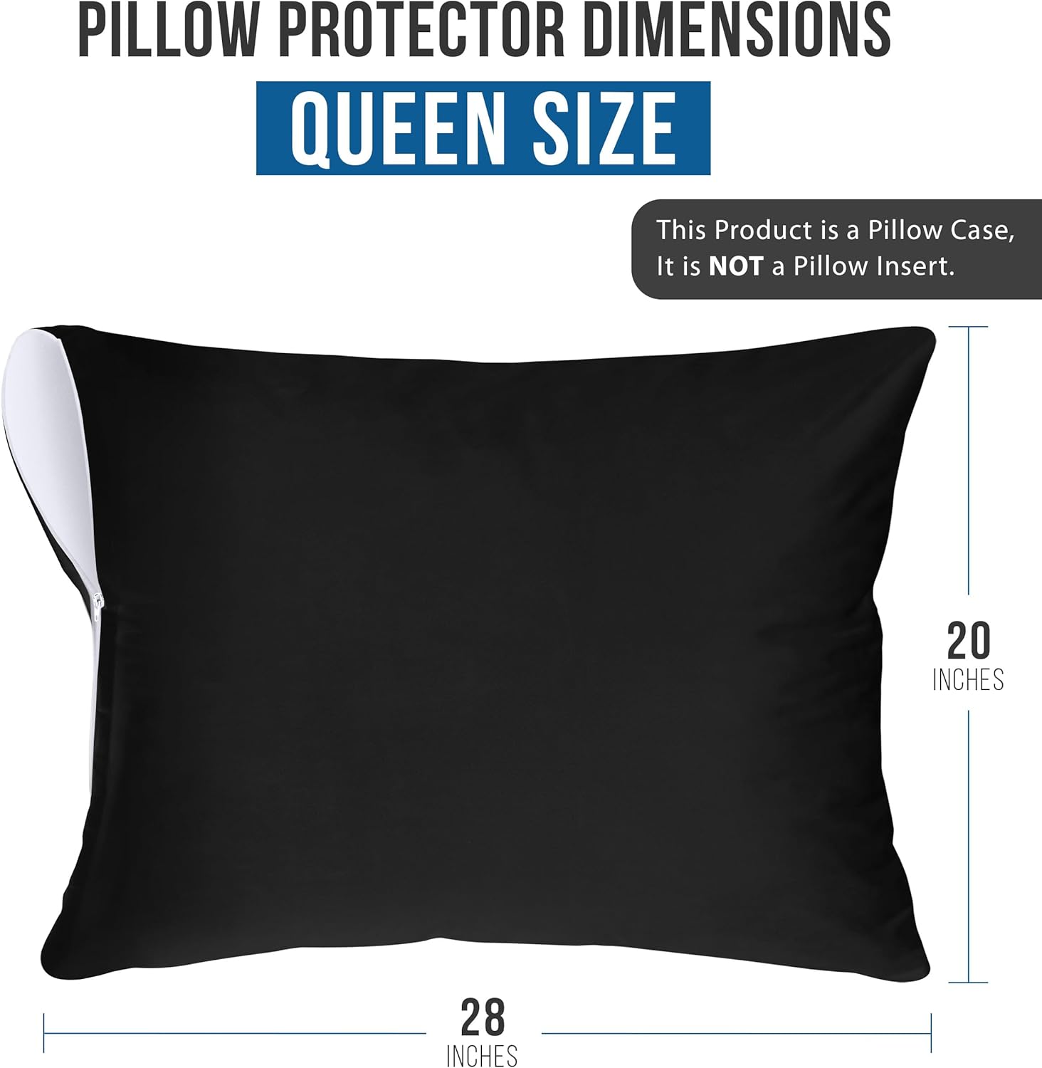 Funda de almohada impermeable con cremallera Utopia Bedding