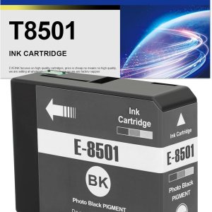T850 Cartucho de tinta remanufacturado T8501 Cartucho de tinta negro fotográfico de repuesto para impresora EPS0N Surecolor P800 (1 paquete, negro T850 Cartucho de tinta remanufacturado T8501 Cartucho de tinta negro fotográfico de repuesto para impresora EPS0N Surecolor P800 (1 paquete, negro