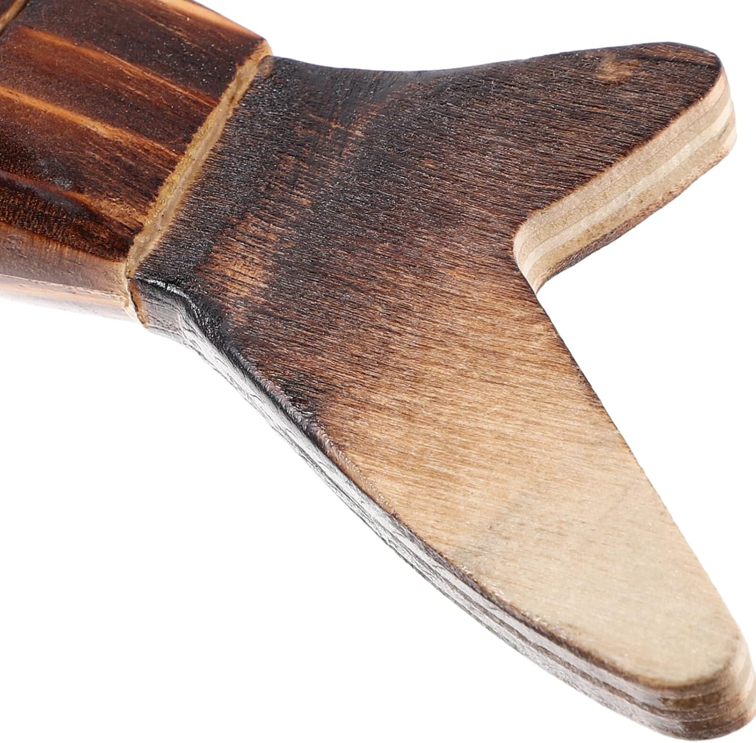 Garneck Juguete de tiburón de madera, 10 piezas, sin terminar, articulación de animales, flexible, modelo de tiburón de pez para niñas y niños