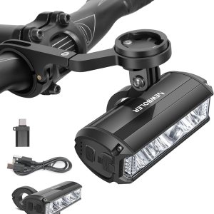 Luces de bicicleta para montar por la noche, luz de bicicleta con soporte para computadora de bicicleta, 3000 lúmenes, luz frontal de bicicleta Luces de bicicleta para montar por la noche, luz de bicicleta con soporte para computadora de bicicleta, 3000 lúmenes, luz frontal de bicicleta