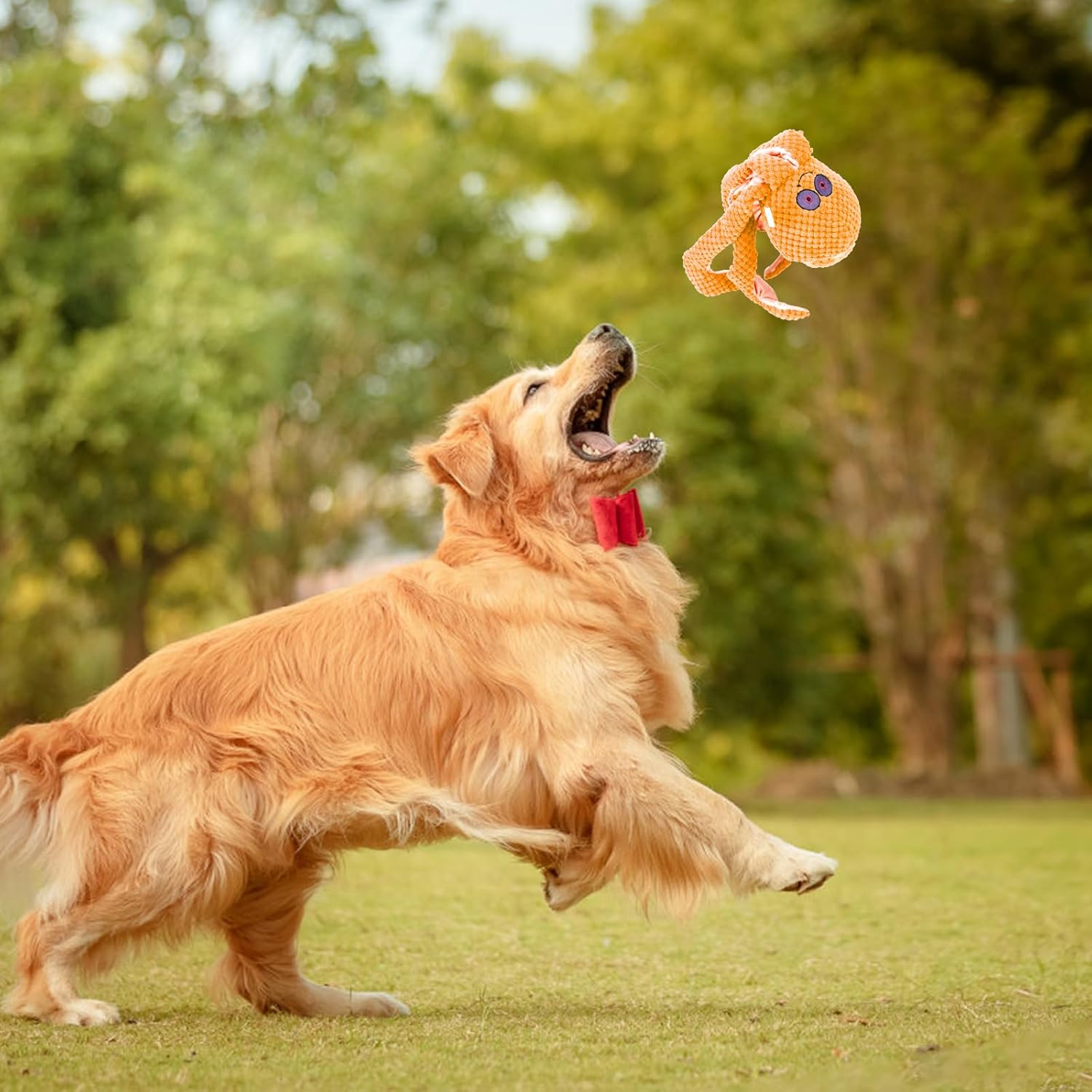 Juguetes chirriantes para perros, juguetes de peluche arrugados para perros grandes, medianos y pequeños, juguetes masticables duraderos de pulpo