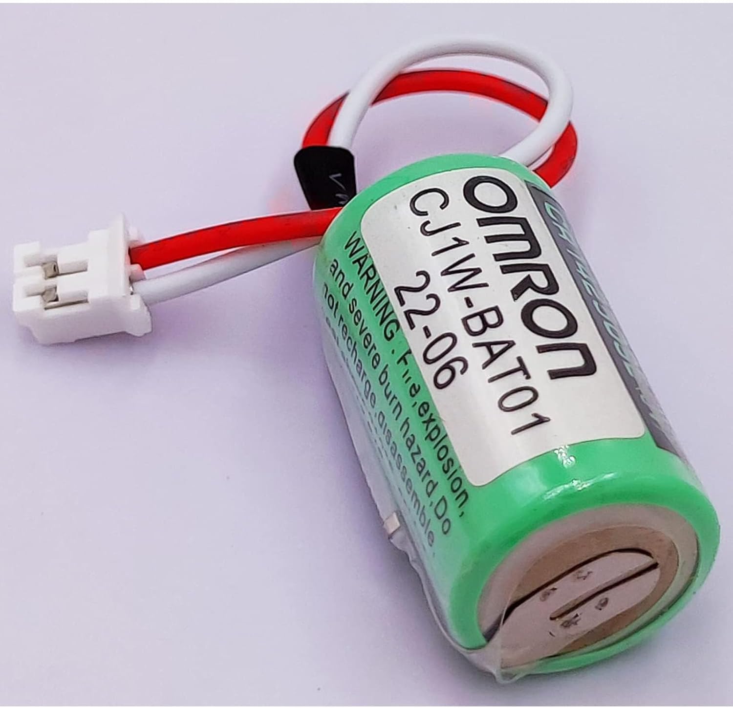 WELLVEUSPaquete de 25 unidadesCJ1W-BAT01 3V 1000mAh Batería para CJ1M CJ1G CJ2M CJ2G CP1E CP1L CP1H COMP-311 Controlador PLC con enchufe