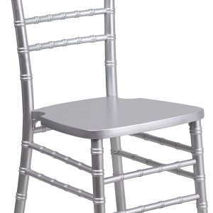 A Line Furniture Paradise Wood Chiavari – Juego de 2 sillas plateadas A Line Furniture Paradise Wood Chiavari – Juego de 2 sillas plateadas